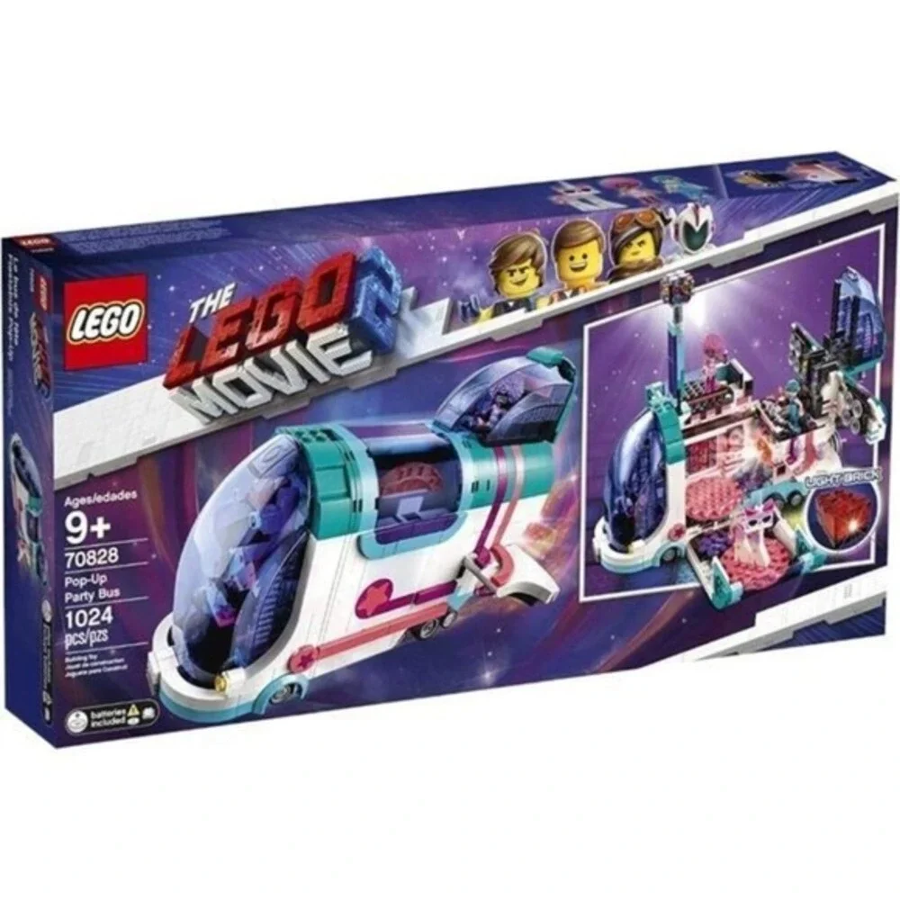 LEGO The Movie 2 Pop Up Party Bus -‎ 70828  1024 Piece Set New in sealed box!